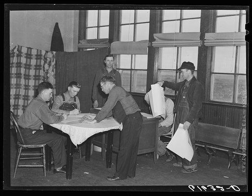 Election committee, Beaver Creek precinct. McIntosh County North Dakota