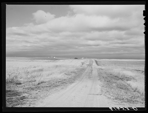 Farm road. Ward County, North Dakota