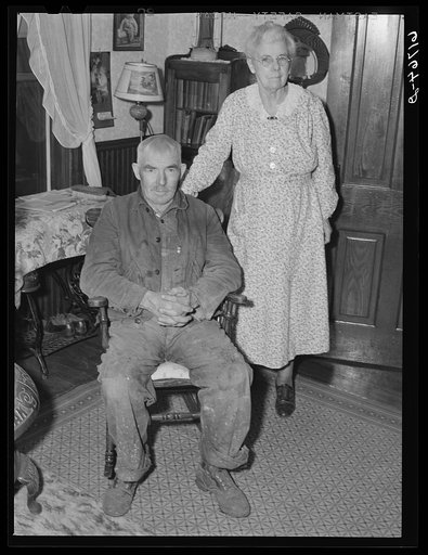 Mr. and Mrs. McRaith. Old farm couple in Meeker County, Minnesota