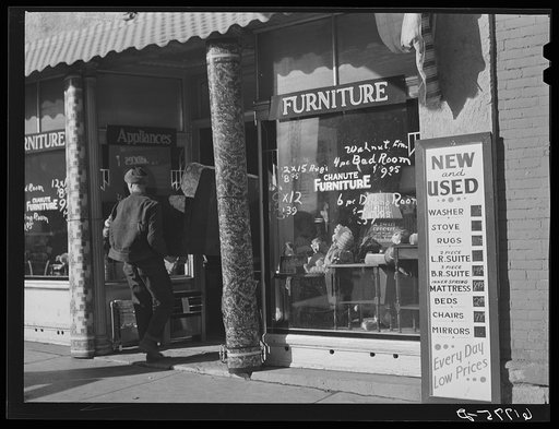 Secondhand furniture store. Chanute, Kansas