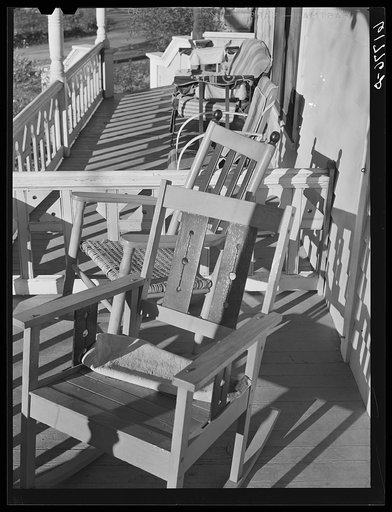 Front porch furniture. Chanute, Kansas