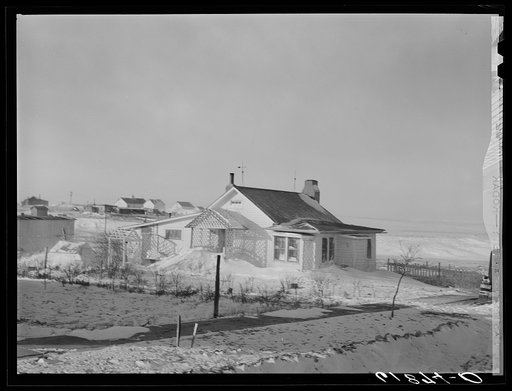Untitled photo, possibly related to: House in Murdo, South Dakota, after blizzard