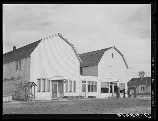 Barns converted into general store. Jay Em, Wyoming
