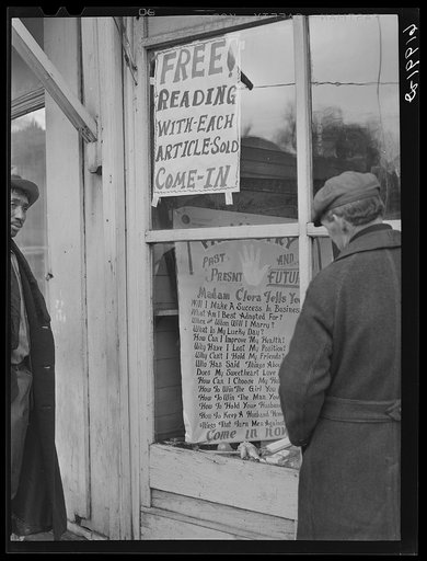 One of the new rackets come to town--fortune teller. Radford, Virginia