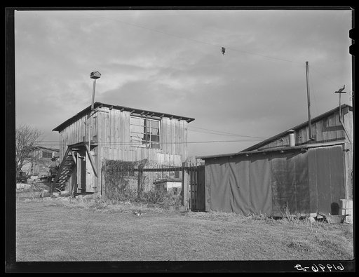 All available shacks, storage spaces, garages, etc., have been converted into living quarters. Radford, Virginia