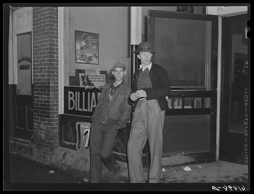 Untitled photo, possibly related to: Men from out of state who have come to work in powder plant. Radford, Virginia