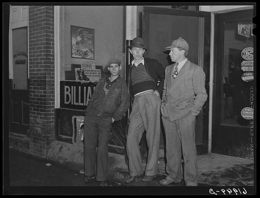 Untitled photo, possibly related to: Men from out of state who have come to work in powder plant. Radford, Virginia
