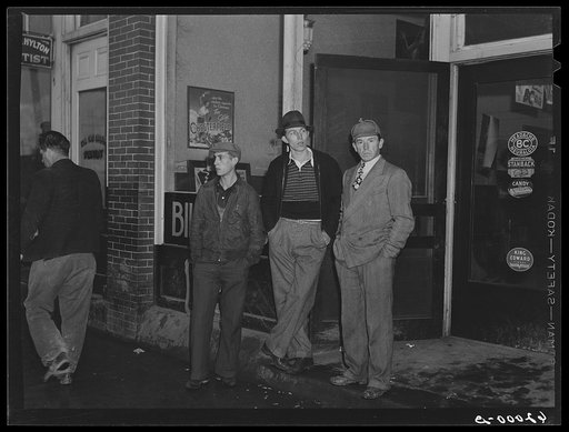Men from out of state who have come to work in powder plant. Radford, Virginia
