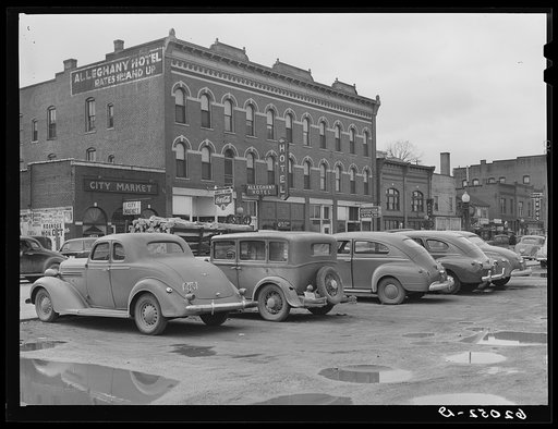 Main street of Radford, Virginia