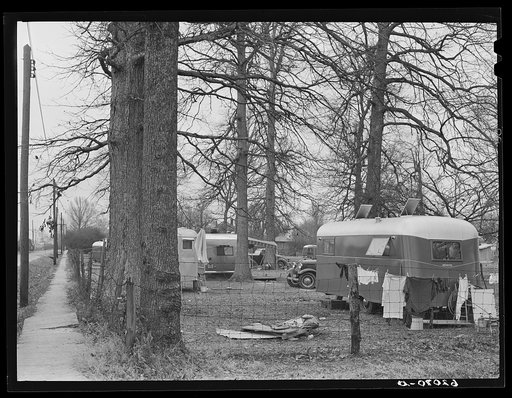 Trailer camp for construction workers at powder plant. Millington, Tennessee