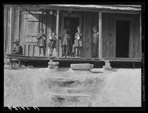 Front porch of sharecropper home. Etowah County, Alabama