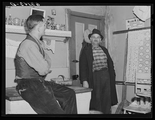 Untitled photo, possibly related to: Unemployed steelworker. Ambridge, Pennsylvania