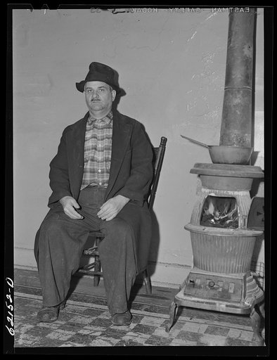 Untitled photo, possibly related to: Unemployed steelworker. Ambridge, Pennsylvania