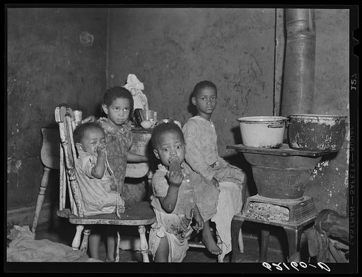 Children living in two-room slum apartment. Aliquippa, Pennsylvania