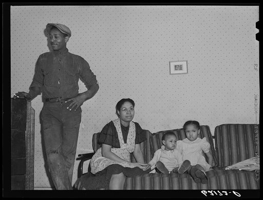 Steelworker and family. Ambridge, Pennsylvania