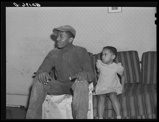 Steelworker and daughter. Ambridge, Pennsylvania