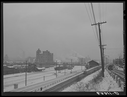 Freight yards into Aliquippa, Pennsylvania