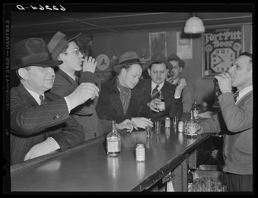 Bar at Catholic Sokol Club. Ambridge, Pennsylvania