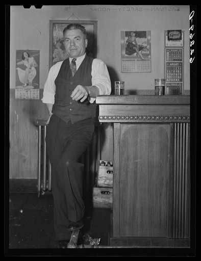 Bartender at Czecho-Slovak Dramatic Club. Ambridge, Pennsylvania