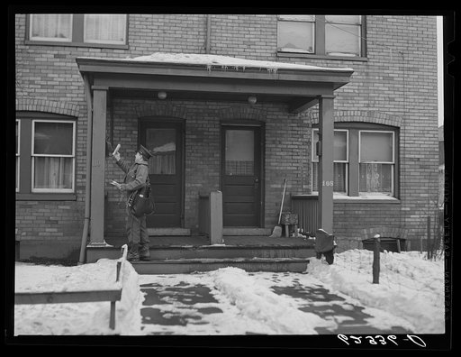 Mail delivery. Aliquippa, Pennsylvania