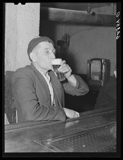 Man at the bar. Ambridge, Pennsylvania