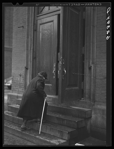 Going to mass. Pittsburgh, Pennsylvania