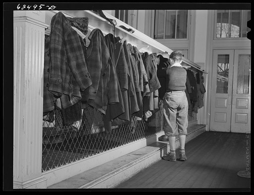 Cloakroom, public school. Norfolk, Virginia