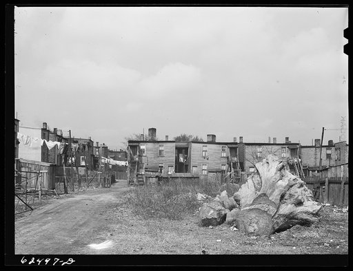 Negro slum district. Norfolk, Virginia