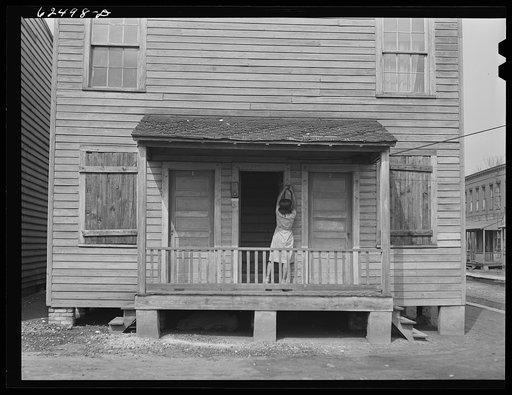 House in Negro slum district. Norfolk, Virginia