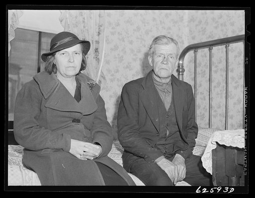 Man and wife just up from South Carolina. They stayed two nights at Salvation Army, today he got a job in shipyards, and they moved into eight dollars a week one-room apartment. Newport News, Virginia
