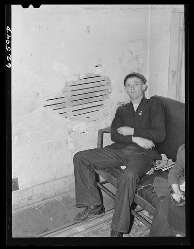 Boy from North Carolina farm who now works at National Tent and Awning Company. Norfolk, Virginia