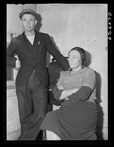 Mother and son from North Carolina farm, now living in Norfolk. Tent and Awning Company
