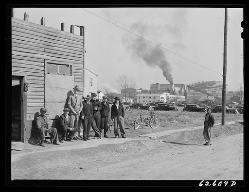 Untitled photo, possibly related to: Houses near Navy yard. Portsmouth, Virginia