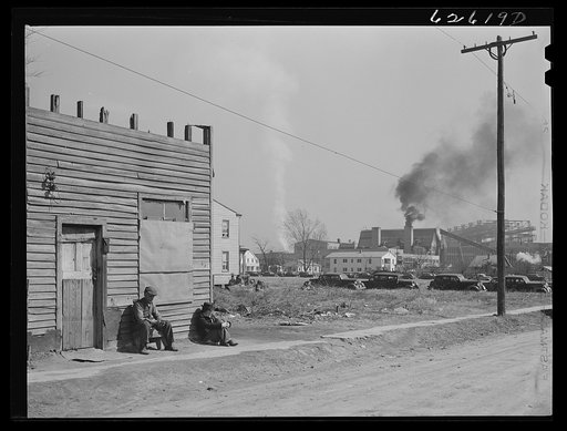Houses near Navy yard. Portsmouth, Virginia