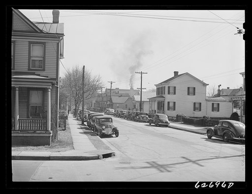 Houses near Navy yard. Portsmouth, Virginia