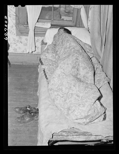 Untitled photo, possibly related to: Man sleeping at Salvation Army. Newport News, Virginia