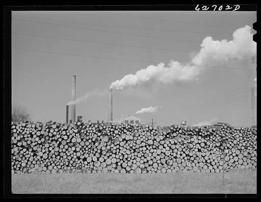 Untitled photo, possibly related to: Paper mill. West Point, Virginia