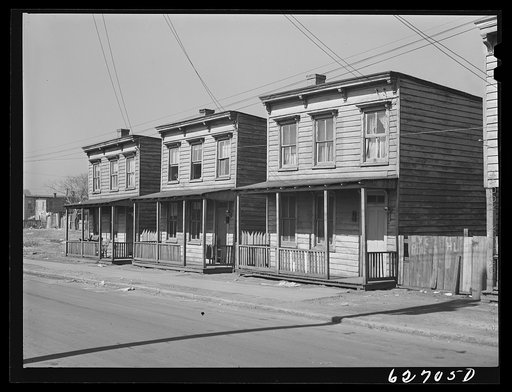 Untitled photo, possibly related to: Houses occupied by defense workers. Norfolk, Virginia