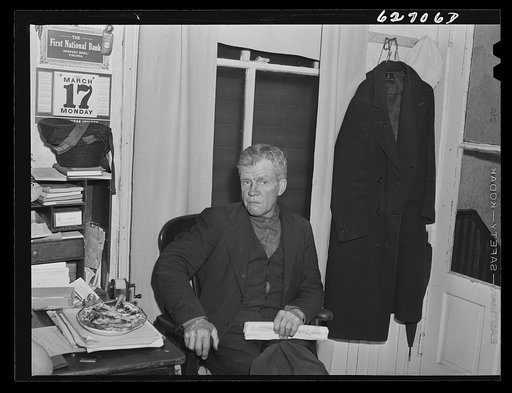 Untitled photo, possibly related to: Man and wife just up from South Carolina. They stayed two nights at Salvation Army, today he got a job in shipyards, and they moved into eight dollars a week one-room apartment. Newport News, Virginia