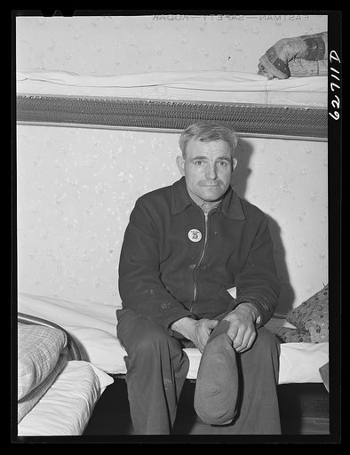Construction worker living at Salvation Army. Newport News, Virginia