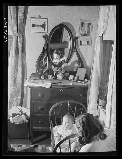 Mother and child. Bedford County farm, Virginia