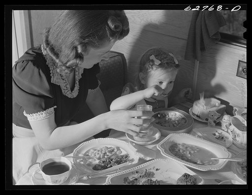 Untitled photo, possibly related to: Jack Cutter and family. Have lived in the FSA (Farm Security Administration) trailer camp about two weeks. They came from Indiana for a job in the General Electric Plant. Erie, Pennsylvania