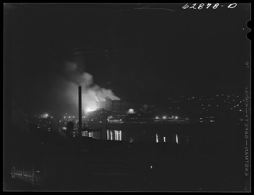 Untitled photo, possibly related to Jones Laughlin steel company. Pittsburgh, Pennsylvania