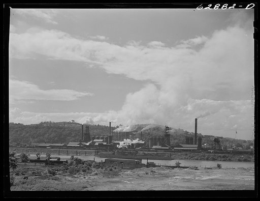 Untitled photo, possibly related to: Carnegie-Illinois steelworks. Etna, Pennsylvania