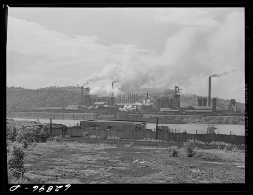 Untitled photo, possibly related to: Carnegie-Illinois steelworks. Etna, Pennsylvania