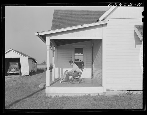 Untitled photo, possibly related to: Home of tenant farmer near Columbus, Ohio