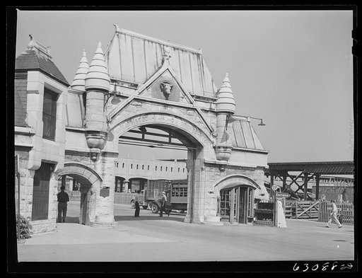 Entrance to Union Stockyards. Chicago, Illinois