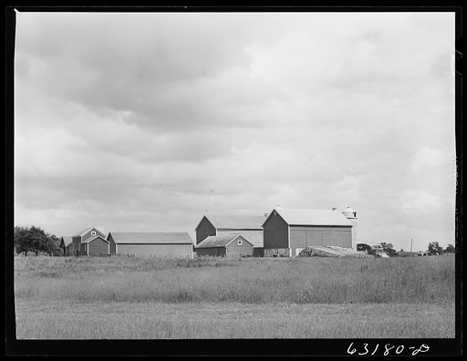 Farm buildings. Fond du Lac County, Wisconsin