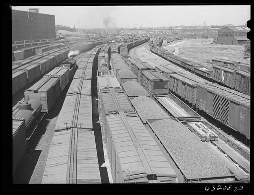 Railroad yards. Milwaukee, Wisconsin