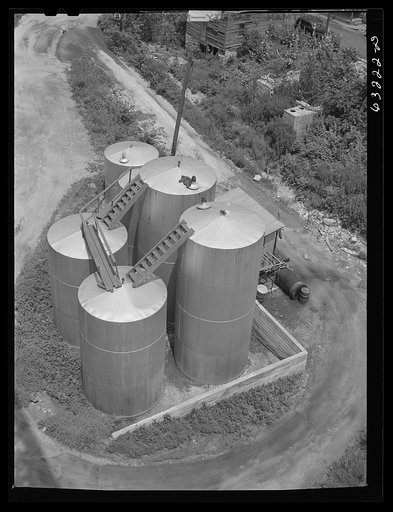 Oil tanks. Bridgeport, Wisconsin